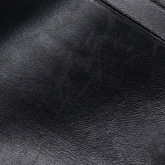 CHANEL Authentic Black Leather Wallet
